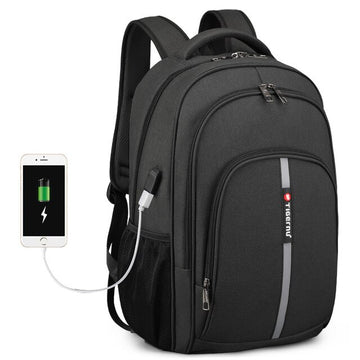 Backpack with Reflective Strips Lock Anti-theft 15.6 inch for Men Waterproof Laptop Backpack 15.6inch